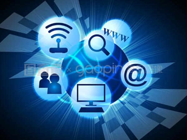 社交媒体意味着全球网络和交流